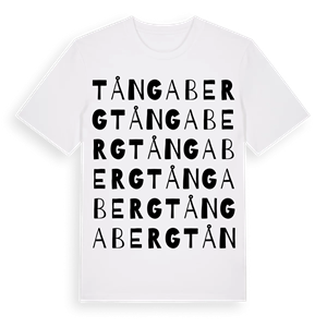 Tångaberg ordlek t-shirt – ekologisk bomull t-shirt från Pinshirt