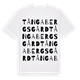Tångabergs gård ordlek t-shirt