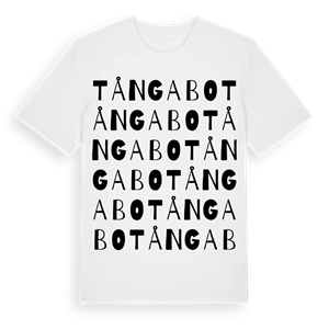 Tångabo ordlek t-shirt – ekologisk bomull t-shirt från Pinshirt