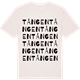 Vintage White t-shirt med Tången ordlek t-shirt