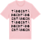 Pink Cotton t-shirt med Tången ordlek t-shirt