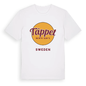 Täppet cirkel t-shirt – ekologisk bomull t-shirt från Pinshirt