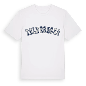 Telnebacka college t-shirt – ekologisk bomull t-shirt från Pinshirt