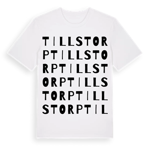Tillstorp ordlek t-shirt – ekologisk bomull t-shirt från Pinshirt