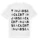 White t-shirt med Timjansbacken ordlek t-shirt