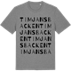 Mid Heather Gray t-shirt med Timjansbacken ordlek t-shirt