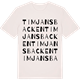 Vintage White t-shirt med Timjansbacken ordlek t-shirt