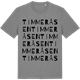 Mid Heather Gray t-shirt med Timmeråsen ordlek t-shirt