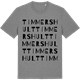 Mid Heather Gray t-shirt med Timmershult ordlek t-shirt