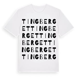 Tingberget ordlek t-shirt – ekologisk bomull t-shirt från Pinshirt