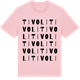 Pink Cotton t-shirt med Tivoli ordlek t-shirt