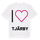 Jag älskar Tjärby t-shirt stort tryck