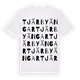 White t-shirt med Tjärby ängar ordlek t-shirt