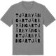 Mid Heather Gray t-shirt med Tjärby ängar ordlek t-shirt