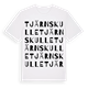 Tjärnskulle ordlek t-shirt