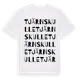White t-shirt med Tjärnskulle ordlek t-shirt