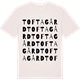 Vintage White t-shirt med Toftagård ordlek t-shirt