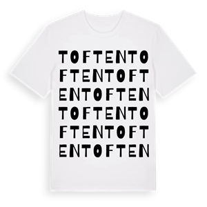Toften ordlek t-shirt – ekologisk bomull t-shirt från Pinshirt