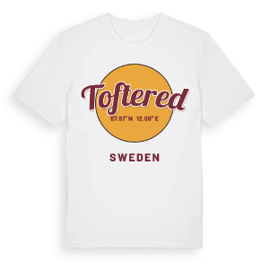 Toftered cirkel t-shirt – ekologisk bomull t-shirt från Pinshirt