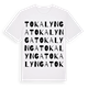 White t-shirt med Tokalynga ordlek t-shirt