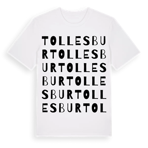 Tollesbur ordlek t-shirt – ekologisk bomull t-shirt från Pinshirt