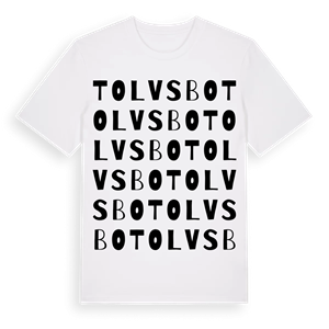 Tolvsbo ordlek t-shirt – ekologisk bomull t-shirt från Pinshirt