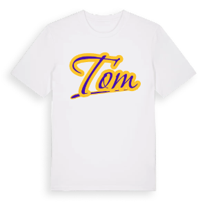 Tom baseball t-shirt – ekologisk bomull t-shirt från Pinshirt