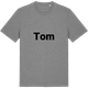 Mid Heather Gray t-shirt med Tom fetstil t-shirt