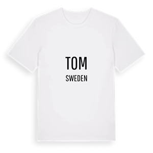 Tom i Sverige t-shirt – ekologisk bomull t-shirt från Pinshirt