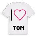 Jag älskar Tom t-shirt stort tryck
