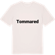 Vintage White t-shirt med Tommared fetstil t-shirt