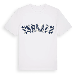 Torared college t-shirt – ekologisk bomull t-shirt från Pinshirt