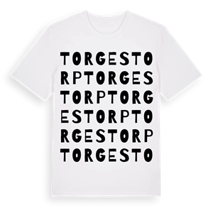 Torgestorp ordlek t-shirt – ekologisk bomull t-shirt från Pinshirt