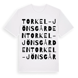 Torkel-Jönsgården ordlek t-shirt – ekologisk bomull t-shirt från Pinshirt