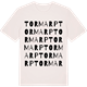 Vintage White t-shirt med Tormarp ordlek t-shirt