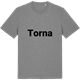 Mid Heather Gray t-shirt med Torna fetstil t-shirt