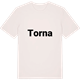 Vintage White t-shirt med Torna fetstil t-shirt