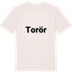 Vintage White t-shirt med Torör fetstil t-shirt