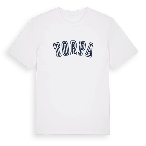 Torpa college t-shirt – ekologisk bomull t-shirt från Pinshirt