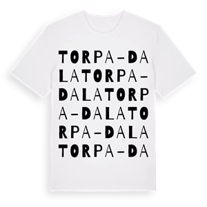 Torpa-Dala ordlek t-shirt – ekologisk bomull t-shirt från Pinshirt
