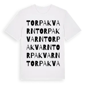 Torpa Kvarn ordlek t-shirt – ekologisk bomull t-shirt från Pinshirt