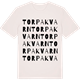 Vintage White t-shirt med Torpa kvarn ordlek t-shirt