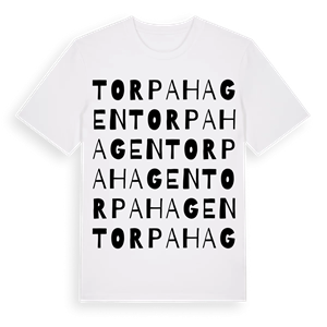 Torpahagen ordlek t-shirt – ekologisk bomull t-shirt från Pinshirt