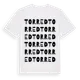 White t-shirt med Torred ordlek t-shirt