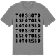 Mid Heather Gray t-shirt med Torsbo ordlek t-shirt