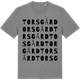 Mid Heather Gray t-shirt med Torsgård ordlek t-shirt