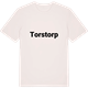 Vintage White t-shirt med Torstorp fetstil t-shirt