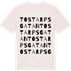 Vintage White t-shirt med Tostarpsgatan ordlek t-shirt