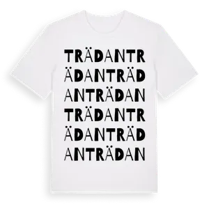 Trädan ordlek t-shirt – ekologisk bomull t-shirt från Pinshirt