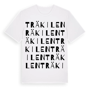 Träkilen ordlek t-shirt – ekologisk bomull t-shirt från Pinshirt
